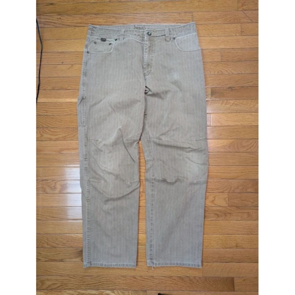 Kuhl Tan Straight Leg Pants with Side Pocket Size 36
